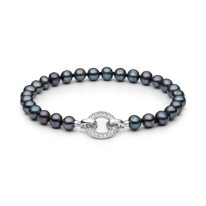 Bratara cu perle naturale negre si pandantiv cu cristale DiAmanti 252-31B-G (Argint 925‰ 1,5 g.) Bratara cu perle naturale negre si pandantiv cu cristale DiAmanti 252-31B-G (Argint 925‰ 1,5 g.)